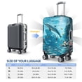thumbnail image 4 of Pofeuu Underwater Dolphin Scene Print Luggage Suitcase Cover Protector Luggage Washable Covers Aesthetic for 18/24/28/32 inch Luggage（No luggage included）-X-Large, 4 of 7