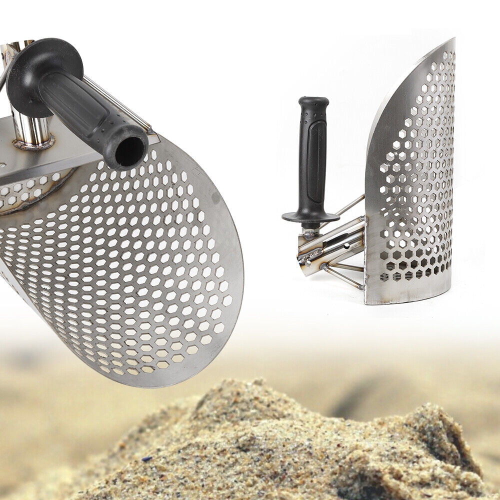 Miumaeov Metal Detecting Sand Scoop Stainless Steel Metal Detector