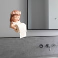 thumbnail image 1 of Portarrollos de papel higiénico decorativo con forma de niña, estante de pared para pañuelos, estatua de niña para comedor, oficina, hotel y, 1 of 8