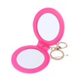 thumbnail image 4 of LEEYNEER Mini Pocket Makeup Mirror Cosmetic Compact Mirrors Portable Double Sides PU Leather Frame Make up Mirror for Women (Rosy), 4 of 8