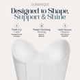thumbnail image 5 of Dominique Women’s Hannah Strapless Push-Up Longline Bra #7759 - Low Back Corset with Padded Cups - Lingerie for women, 5 of 6