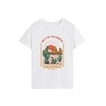 thumbnail image 1 of Camiseta de mujer con cuello redondo y trajes elegantes, camiseta básica para uso diario, camping M, 1 of 7