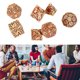 thumbnail image 5 of Tabletop Dice Set, Exquisite Board Game Polyhedral Dice 7pcs Portable Metal  For Party ANGGREK Rojo, 5 of 8