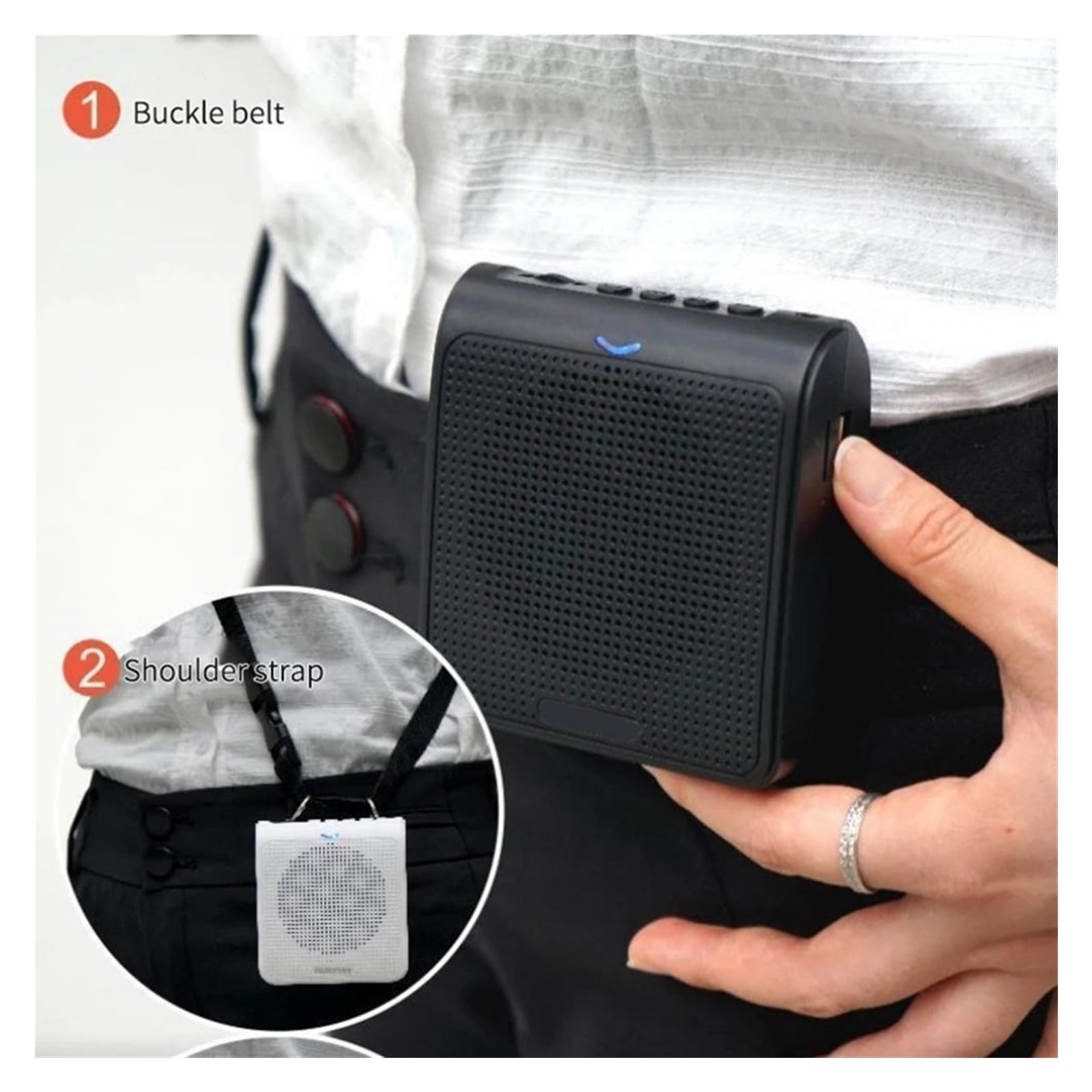 5W Mini Voice Amplifier Loudspeaker With Microphone Rechargeable Speaker For Teacher Loudspeaker Microphone ,Wide Coverage Area