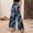 #30Blue, variant on Women's Tropical Leaf Print Wide Leg Pants, High Waist Palazzo Trousers