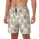 thumbnail image 1 of Balery Cute Alpaca Bañador para hombre, shorts de playa de secado rápido con entrepierna y forro de compresión-X-Large, 1 of 6