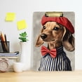 thumbnail image 2 of FORMRS Acrylic Clipboard with Low Profile Clip Standard A4 Letter Size, 12.5" x 9", Gray Dog Artist, 2 of 8