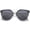 Black-Silver / Smoke, variant on sunglassLA - Modern Fashion Ultra Slim Wire Rimless Flat Lens Pantos Sunglasses - 58mm