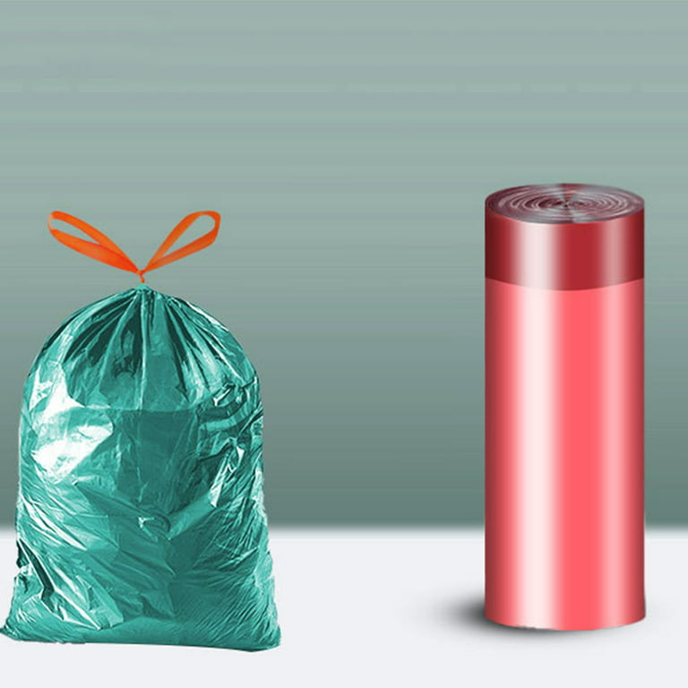 TONKBEEY Trash Bags 2-3 Gallon Drawstring Small Garbage Bags for