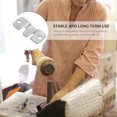 thumbnail image 3 of OULII Durable Stainless Steel Flush Mount Bracket for Home Hanging Photo Frames and Clips Silver 10 Sets, 3 of 8
