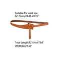 thumbnail image 3 of INSPIRE CHIC Wide Waist Belts for Women Solid Dress Belt No Buckle 1Pcs Camel, 3 of 4