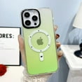 thumbnail image 6 of Magnetic Bling Case for iPhone 13 [Compatible with MagSafe],Gradient Color Clear Glitter Aesthetic Slim Shockproof Protect Sparkle Unique Silicone Phone Cover for Women Girls,Green, 6 of 14