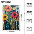 thumbnail image 2 of FORMRS 1-Subject Spiral Notebook 8" x 5" College Ruled 60 Refillable Sheet A5 Hard Cover, Orange Colorful Flowers, 2 of 7