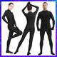 thumbnail image 4 of Body de una pieza con cuello alto, ropa de baile para niños y adultos, traje Zentai de licra, mono unisex ajustado, 4 of 5