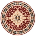 thumbnail image 2 of Safavieh Heritage Cromwell Oriental Wool Area Rug, Red/Black, 3'6" x 3'6" Round, 2 of 11
