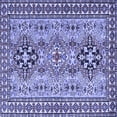 thumbnail image 1 of Ahgly Company Machine Washable Indoor Square Persian Blue Traditional Area Rugs, 7' Square, 1 of 4