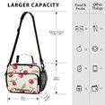 thumbnail image 4 of FORMRS Student Insulated Lunch Bag with Shoulder Strap Reusable Cooler Box for School, Red Cherry, 4 of 9