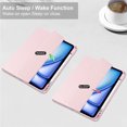 thumbnail image 2 of ELEHOLD Trifold Case for iPad Air 13 inch 2024 -Slim Leather Auto Wake Sleep Kickstand Case Built-in Pencil Holder Acrylic Transparent Clear Back Shockproof Cover for iPad Air 13" 2024,Rosegold, 2 of 8