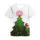 thumbnail image 1 of Disney-Camiseta con estampado 3D de Navidad para niños y niñas, ropa creativa con cuello redondo, Harajuku, tiempo libre, 1 of 5