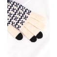 thumbnail image 5 of Deago Winter Touchscreen Gloves for Men Women Warm Fleece Lined Knit Elastic Cuff Texting Gloves for Cold Weather (White), 5 of 9