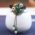 thumbnail image 2 of 1pc Pelo Tie Cabello Vintage Panipolla de Panipolla Jade Hair Loop Hanfu Tocado Decoración del cabello, 2 of 6