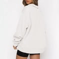 thumbnail image 4 of Pntutb Mujer Moda Casual Cremallera Sólida Turn-Down Collar Manga Larga Sudadera tops Blusa con Bolsillo Pntutb Pntutb-495, 4 of 7