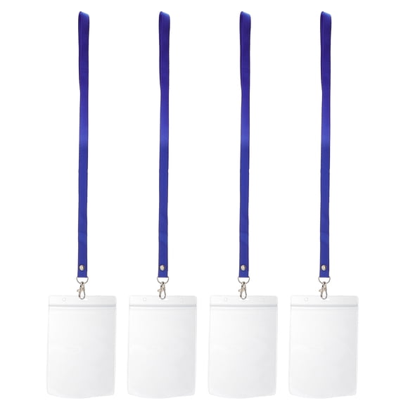 4pcs Creative Tag ID Labels Tag Case Name Holder ID Cards Protective Covers ID Cards Holders