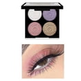 thumbnail image 3 of Paleta de sombras de ojos HUOGUO, 4 colores, brillante y perlado mate, 3 of 4