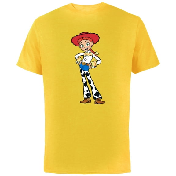 Disney Pixar Toy Story 4 Cowgirl Jessie T-Shirt - Short Sleeve Cotton T-Shirt for Adults - Customized-Yellow
