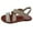 Beige, variant on Xunlbb Clearance, Women's New Summer Elasticated Roman Beach Shoes Open-toed Flat Sandals