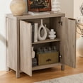 thumbnail image 6 of ARKANTOS Sideboard Buffet Cabinet with Fluted Panel Doors and Shelves, Gray Oak, 6 of 10