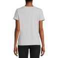 thumbnail image 3 of Time and Tru Women's Cotton V-Neck T-Shirt, 3 of 5