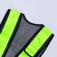 thumbnail image 4 of 1pc Fishnet Safety Reflective Vest High Visibility Security Mesh Waistcoat for Cycling Outdoor Construction (Black), 4 of 9