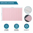 thumbnail image 6 of Pink Geometric Placemats Set of 4, Modern Minimalism Solid Color Striped Placemats for Dining Table, Place Mats for Kitchen Tabletop, Waterproof Wipeable Dining Table Mats Set, 6 of 9