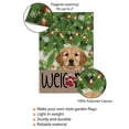 thumbnail image 4 of ViciArt Golden Retriever Christmas Garden Flag – 12" x 18", Double-Sided Polyester, Holiday Paw Print & Tree Design, 4 of 5