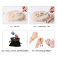 thumbnail image 6 of Piano Potato Gemstone Dig Kit for Kids,12 Real Polished Natural Gems Excavation Toy with Safety Goggles,3 Gem Cages for Jewelry Making, Velvet Pouch,STEM Geology Gift for Boys & Girls Ages 6-12, 6 of 6