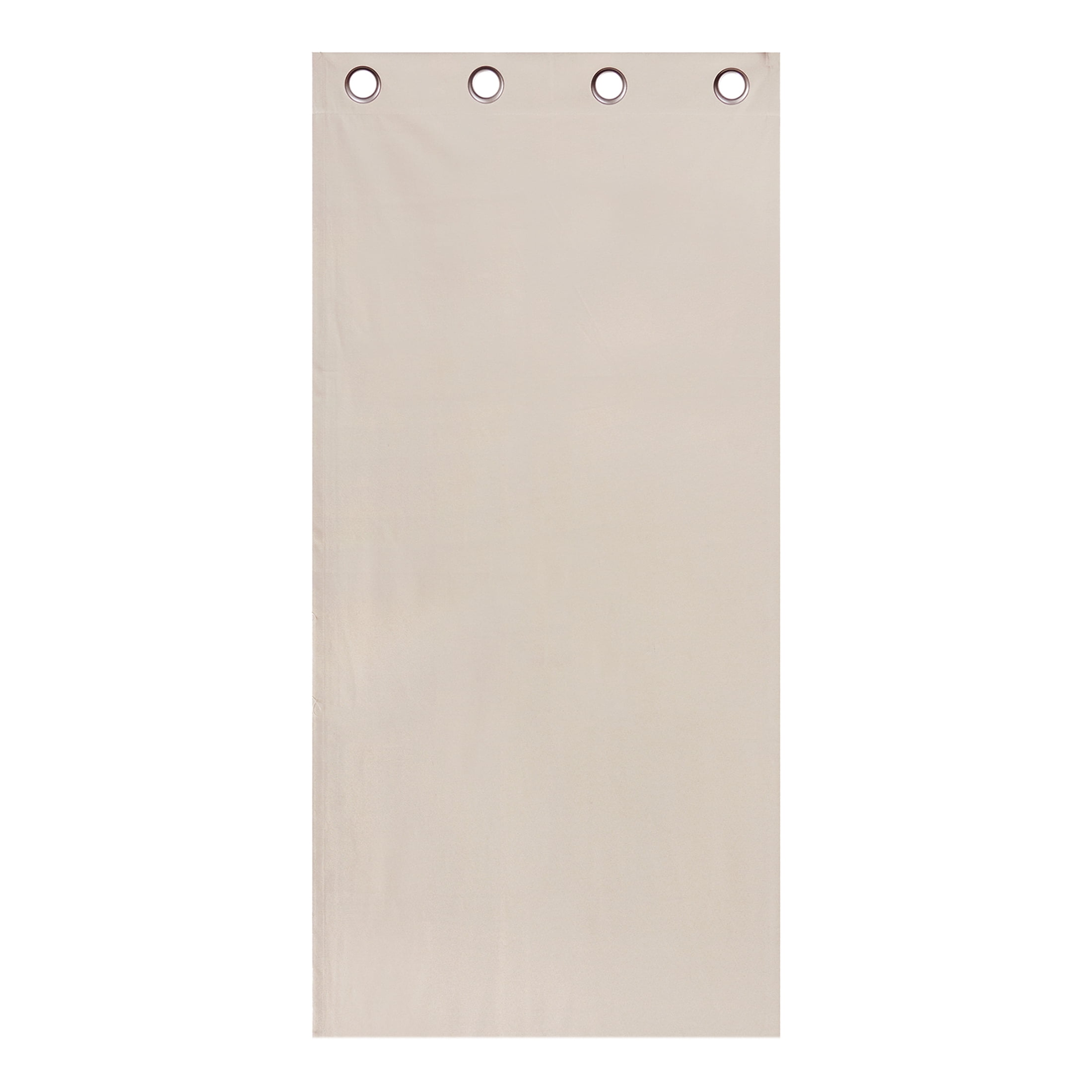 Mainstays Beige Solid Blackout Grommet Single Curtain Panel, 30" W x 63" L