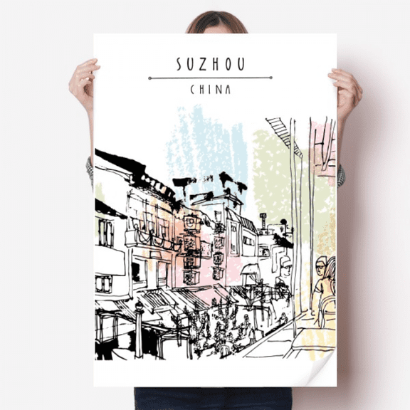 Little Inns in Lijiang of China Sticker Decoration Poster Playbill Wallpaper Window Decal