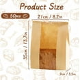 thumbnail image 4 of Bread Bags for Homemade Bread, 50 Pack Sourdough Bread Bags with Tie Tab and Clear Window, Large Kraft Paper Bakery Bags for Toast, Treat Packaging, 13.7 x 8.3 x 3.5 Inch, 4 of 7