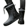thumbnail image 5 of TIREOW Men Rain Boots Waterproof Boots Knee Mid Rubber Boots with PVC Mud Boots Comfort Lightweight Gardening Fishing Shoes for Yard Farm Outdoor Work, 5 of 5
