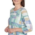 thumbnail image 4 of Alfred Dunner Womens Petite Lake Hues Colorblock Top, 4 of 4