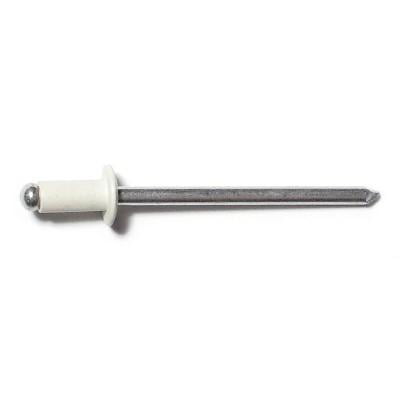 1/8" x 9/32" White Aluminum Dome Head Rivets RA-086 (100 pcs.)