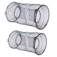 thumbnail image 1 of KAKOWELY 2Pcs Professional Crawfish Traps Multi-function Lobster Traps Convenient Bait Traps,17.72"X9.84"X9.84", 1 of 4