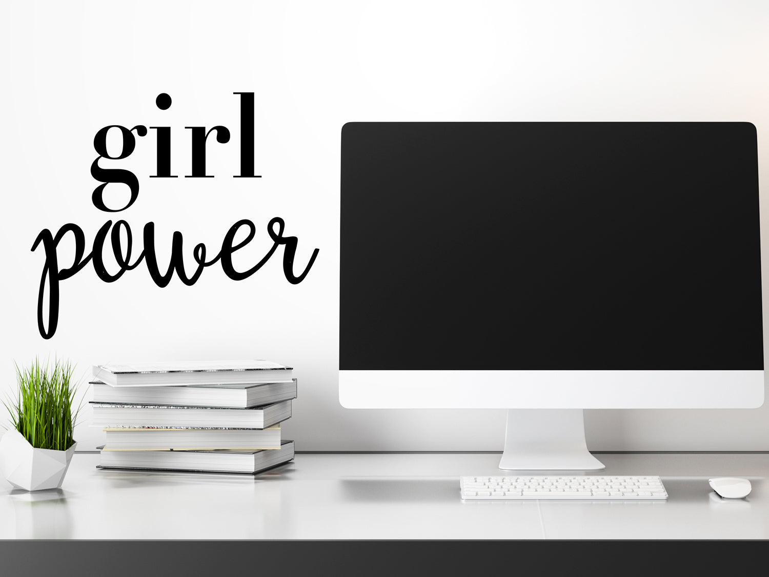 Girl Power Office Wall Decal