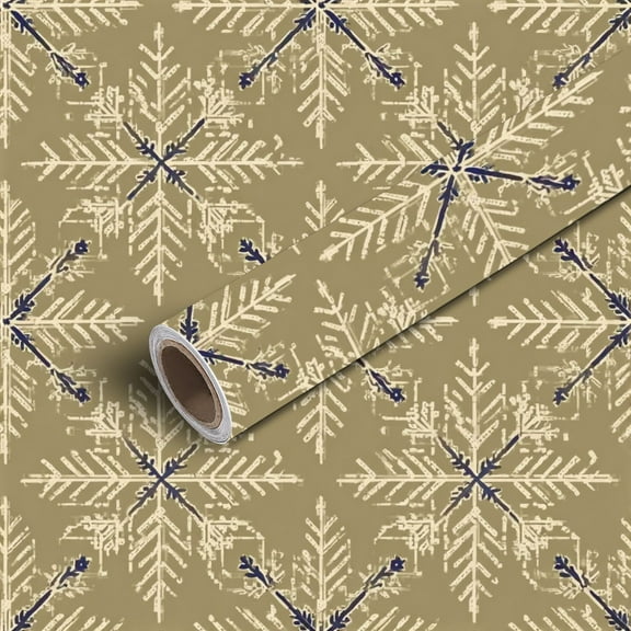 Peel and Stick Wallpaper Contact Paper Vintage ethnic floral geometric geometric snowflakes Self Adhesive and Removable 17.7in x 118in