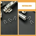 thumbnail image 3 of MLINS 200pcs U Shaped Fence Staples Iron Fence Post Wire Fasteners Quick Install Metal Fencing Screws for Yard Garden Agricultural Use Secure Wire Mesh and Fences, 3 of 8