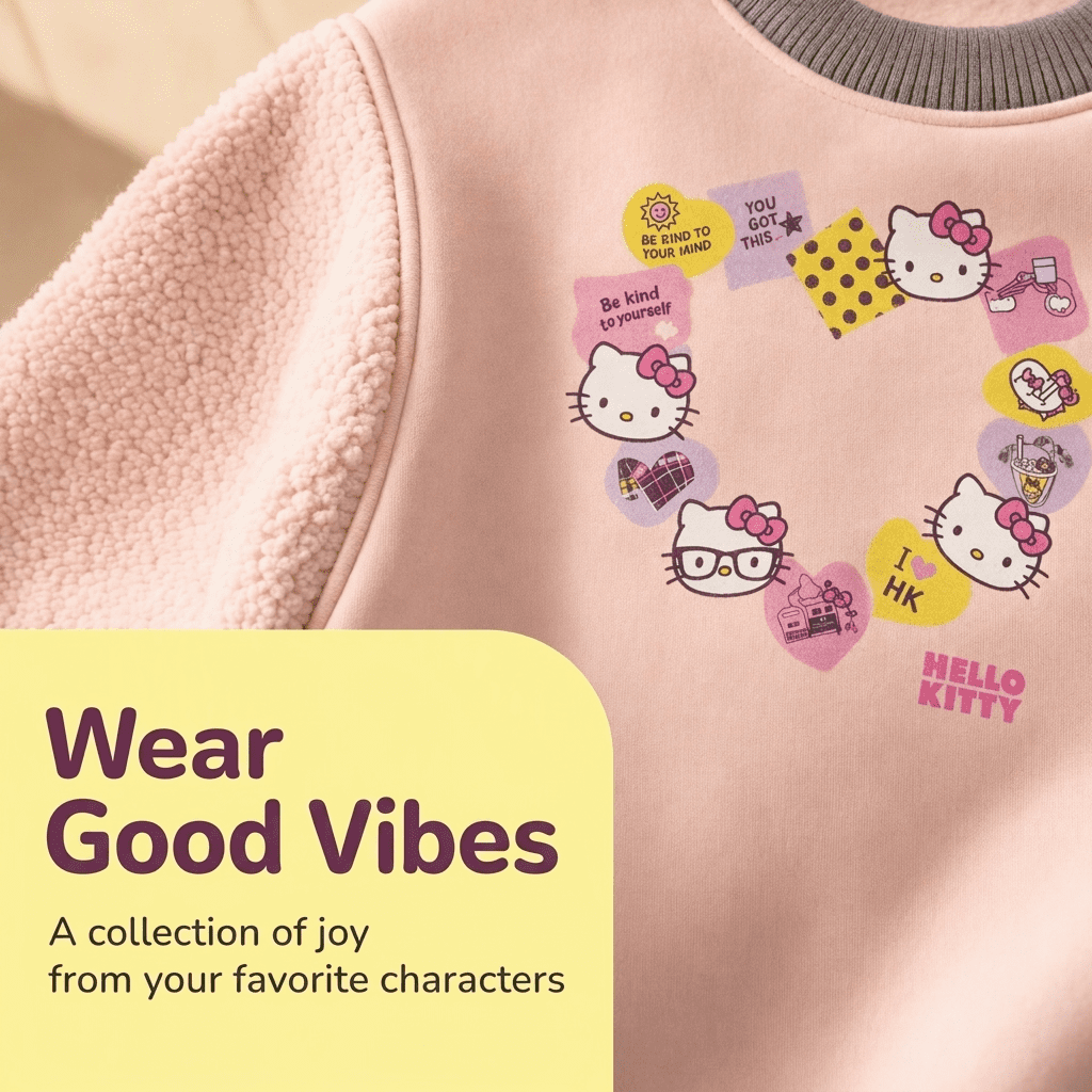 Hello Kitty Toddler Girls' Fleece Sweatshirt and Leggings Set Pink Plum