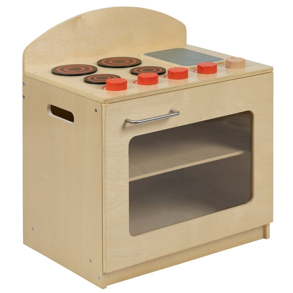 Flash Furniture Hercules Children's Wooden Kitchen Stove for Commercial or Home Use - Safe, Kid Friendly Design