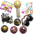 thumbnail image 2 of Producto Micrófono Gafas de sol Estilo Película de aluminio Globo Cantando fuerte Tema Fiesta Decoración Diseño Globo, 2 of 6