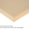 thumbnail image 4 of MEEDEN 10x10" Wood Panels for Painting, Square Wooden Panels for Crafts and Pouring Art, Unfinished Wood Canvas Board, 5 Pack, 4 of 7